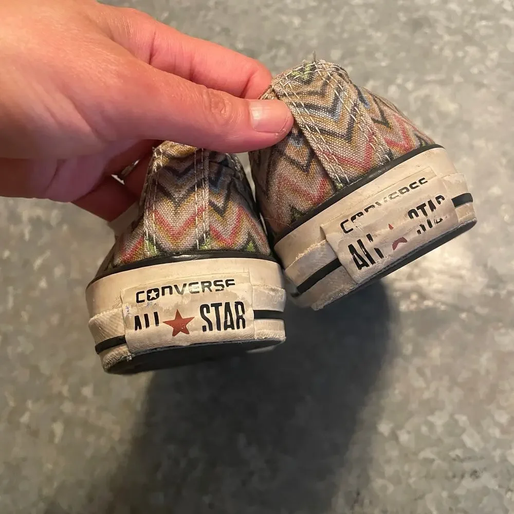 Converse All Star Missoni Zig Zag Pattern Low Top Sneakers Shoes Mens 6 Womens 8